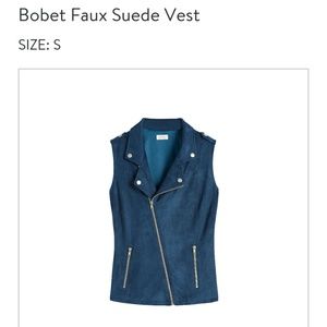 Pixley Size small suede vest